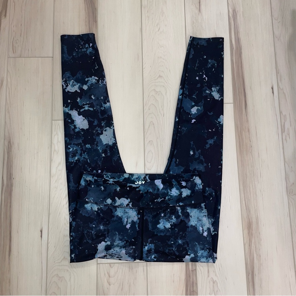 JoyLab Blue Burst Print Active Workout Leggings Pants